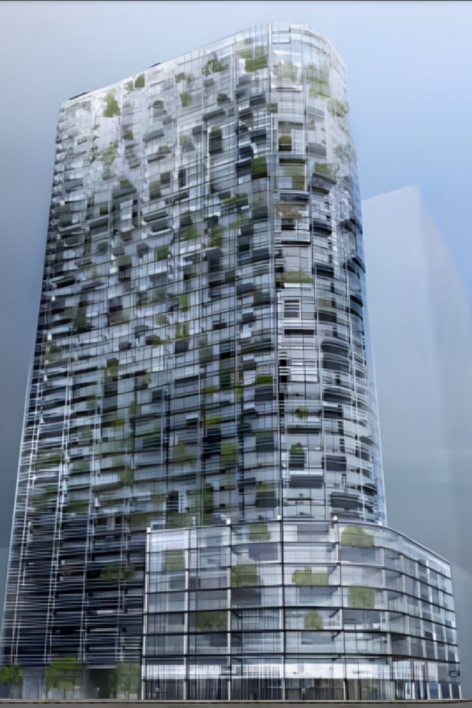 Pershing Luxury Beach Residence Tower, Hessyan First: project render