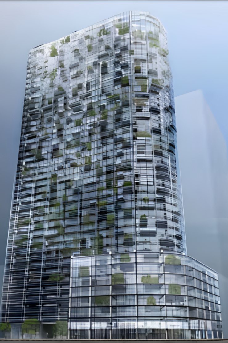 Pershing Luxury Beach Residence Tower, Hessyan First: project render