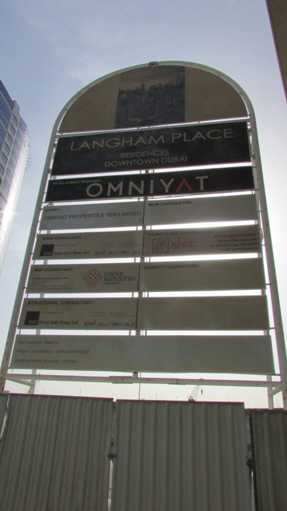 Langham Place Downtown Dubai By Omniyat, Business Bay: Dubai Land Department inspection photo, January 2019