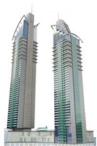 Maimoon Twin Towers, Jumeirah Village Circle (JVC): project render